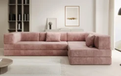 Designer Ecksofa Lazy in Cord