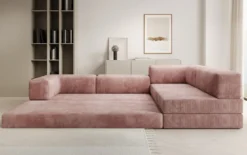 Designer Ecksofa Lazy in Cord