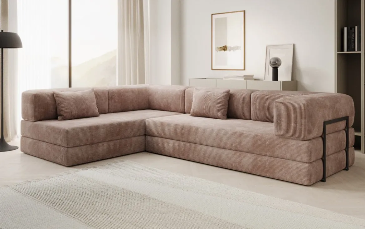 Designer Ecksofa Lazy in Cord