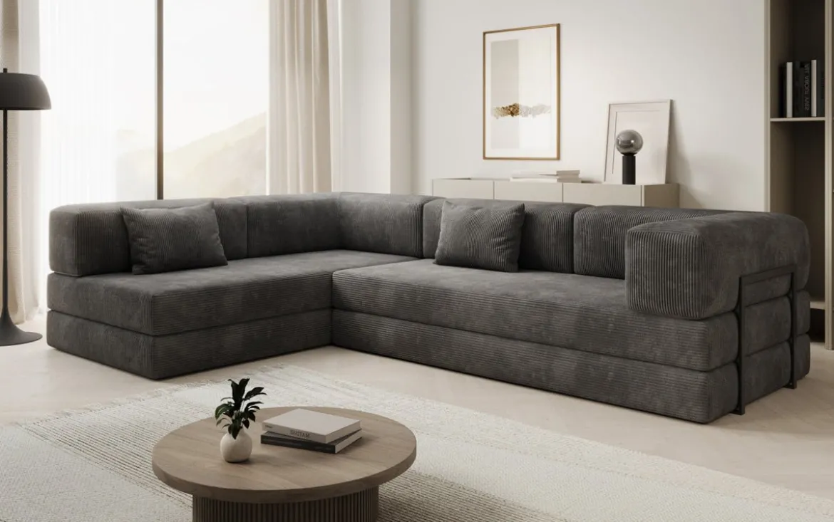 Designer Ecksofa Lazy in Cord