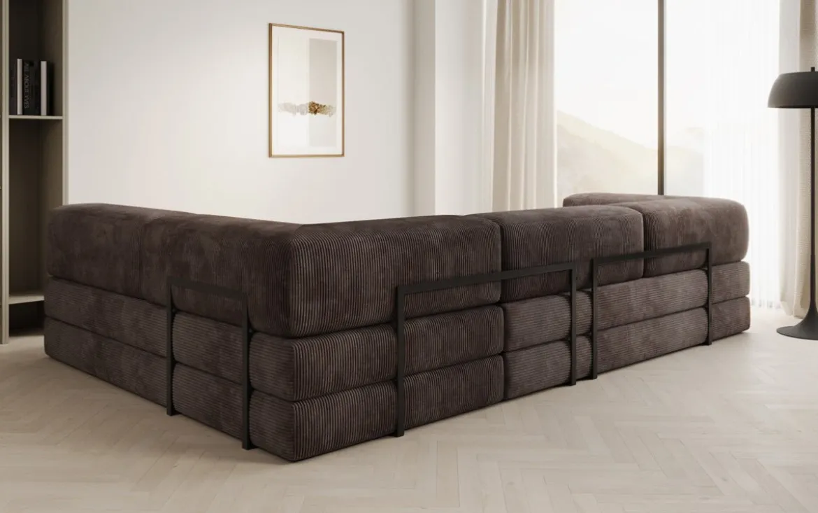 Designer Ecksofa Lazy in Cord