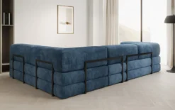 Designer Ecksofa Lazy in Cord