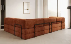 Designer Ecksofa Lazy in Cord