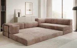 Designer Ecksofa Lazy in Cord