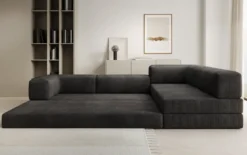Designer Ecksofa Lazy in Cord