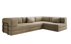 Designer Ecksofa Lazy in Samt