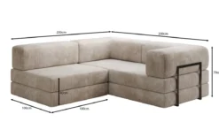Designer Ecksofa Lazy Mini in Cord