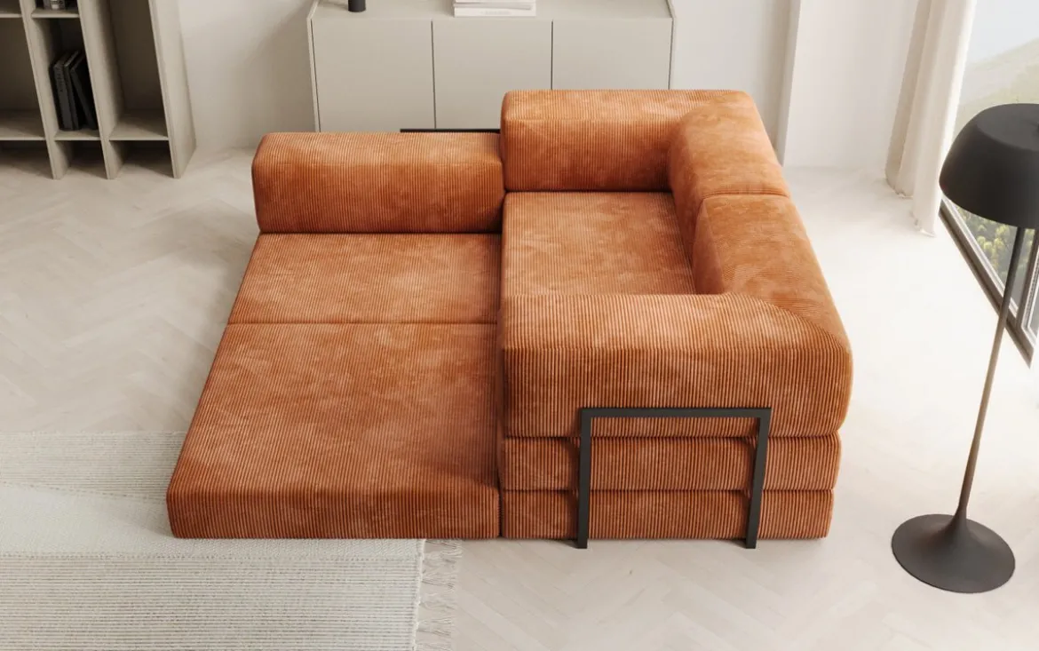 Designer Ecksofa Lazy Mini in Cord