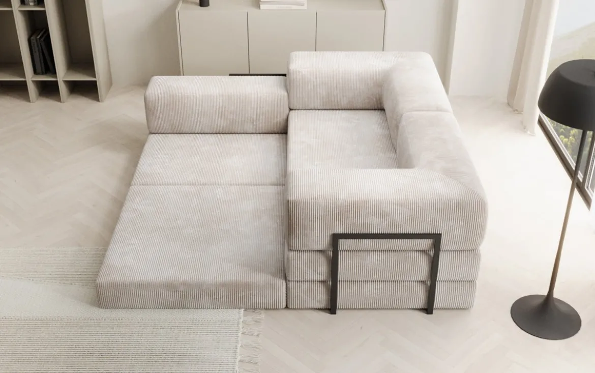 Designer Ecksofa Lazy Mini in Cord
