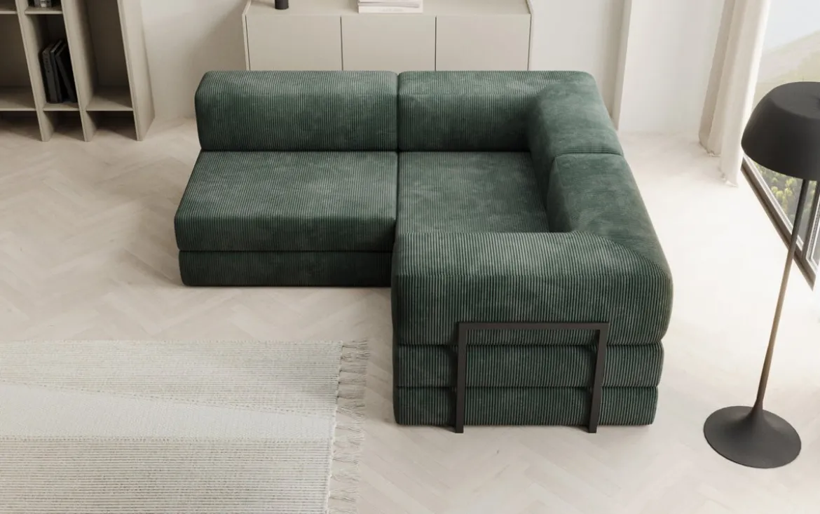 Designer Ecksofa Lazy Mini in Cord