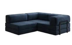 Designer Ecksofa Lazy Mini in Samt
