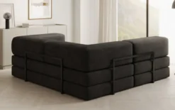 Designer Ecksofa Lazy Mini in Samt