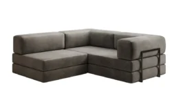 Designer Ecksofa Lazy Mini in Samt