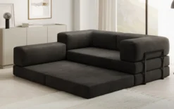 Designer Ecksofa Lazy Mini in Samt