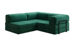 Designer Ecksofa Lazy Mini in Samt