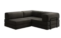 Designer Ecksofa Lazy Mini in Samt