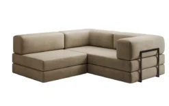 Designer Ecksofa Lazy Mini in Samt