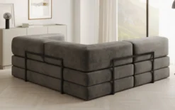 Designer Ecksofa Lazy Mini in Samt