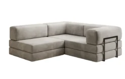 Designer Ecksofa Lazy Mini in Samt