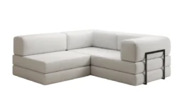 Designer Ecksofa Lazy Mini in Bouclé