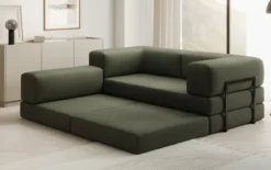 Designer Ecksofa Lazy Mini in Bouclé