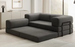 Designer Ecksofa Lazy Mini in Bouclé