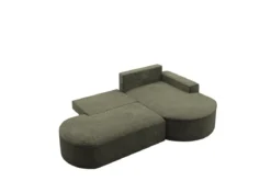 Designer Ecksofa Lenny Bouclé mit Schlaf- und Klappfunktion