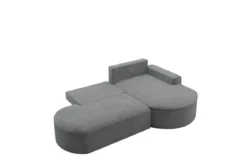 Designer Ecksofa Lenny Bouclé mit Schlaf- und Klappfunktion