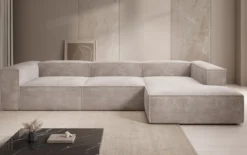 Designer Ecksofa Lesley in Cord