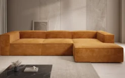Designer Ecksofa Lesley in Cord