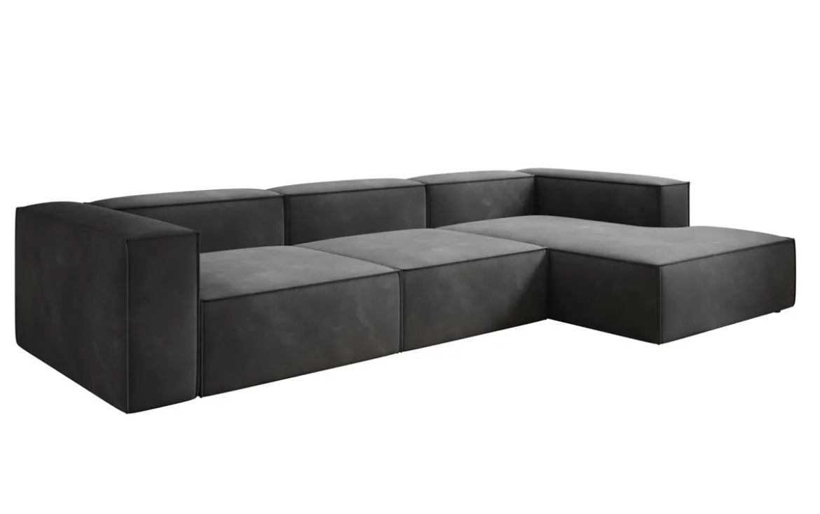 Designer Ecksofa Lesley in Samt
