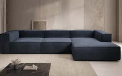 Designer Ecksofa Lesley in Samt