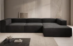 Designer Ecksofa Lesley in Samt