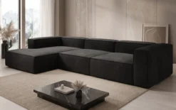 Designer Ecksofa Lesley in Samt