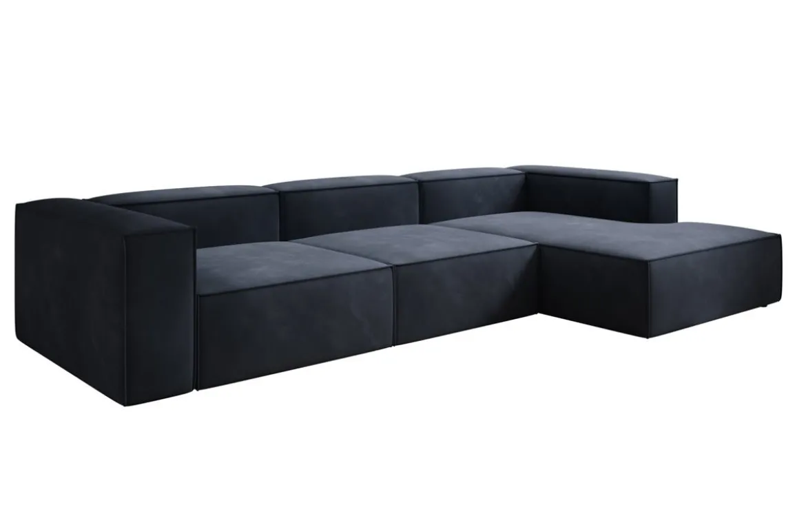 Designer Ecksofa Lesley in Samt
