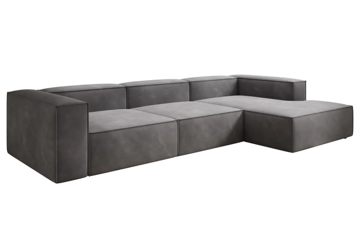 Designer Ecksofa Lesley in Samt