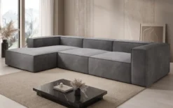 Designer Ecksofa Lesley in Samt