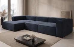 Designer Ecksofa Lesley in Samt
