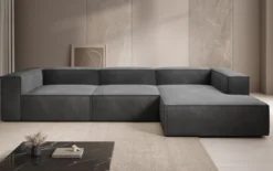 Designer Ecksofa Lesley in Samt