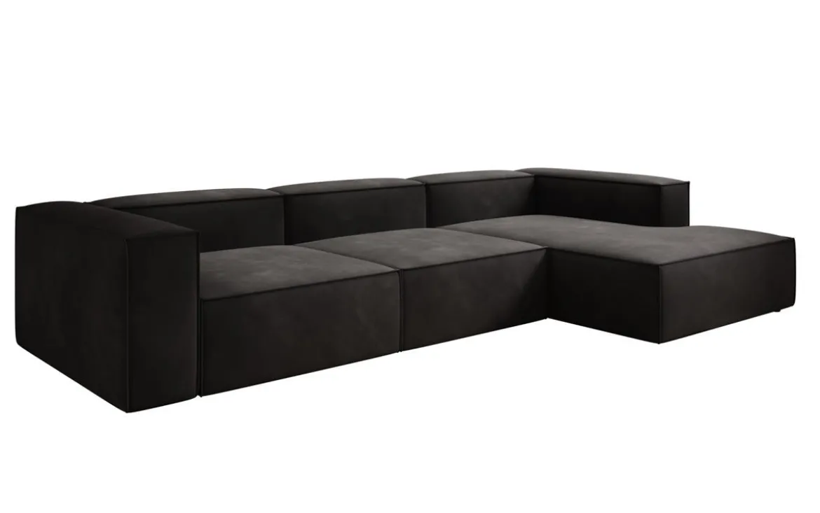 Designer Ecksofa Lesley in Samt
