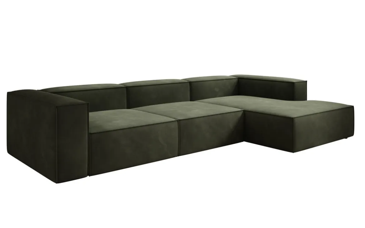 Designer Ecksofa Lesley in Samt