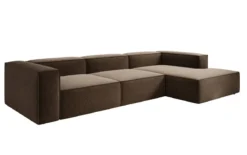 Designer Ecksofa Lesley in Strukturstoff