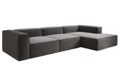 Designer Ecksofa Lesley in Strukturstoff