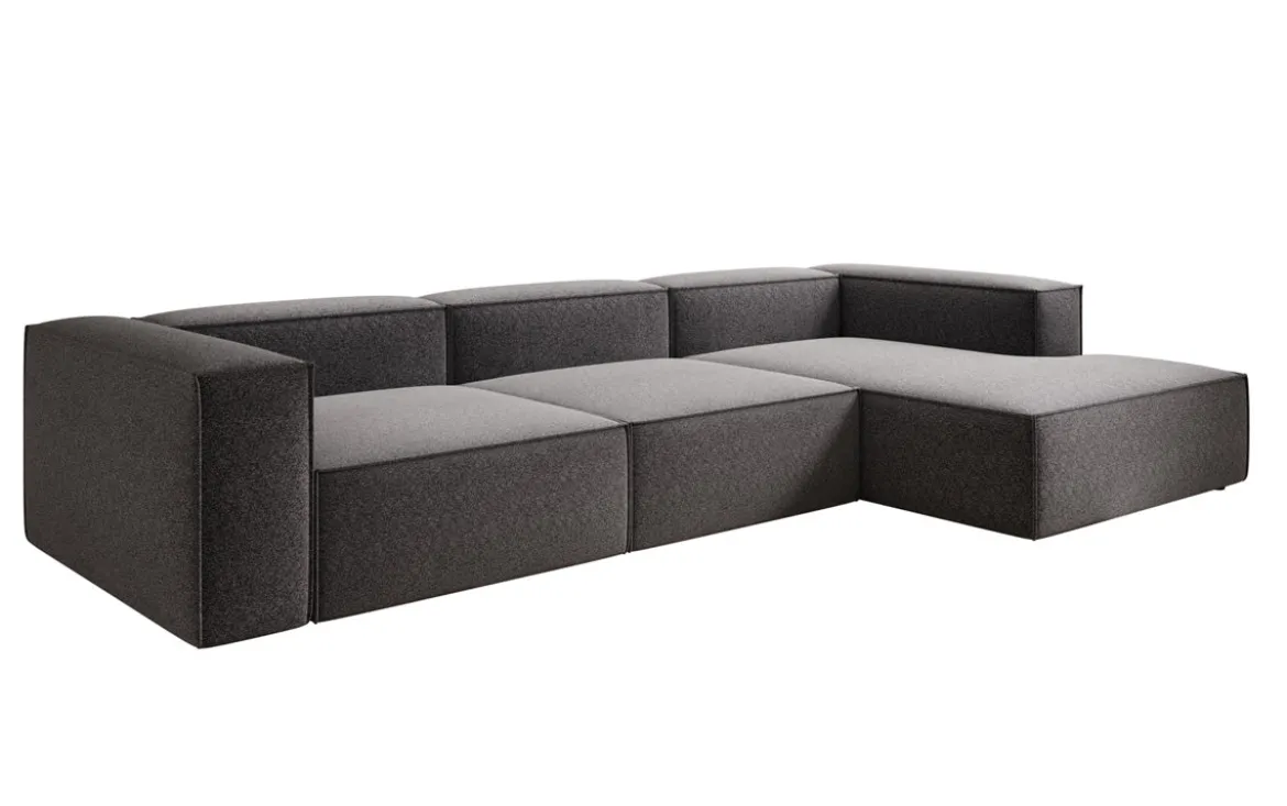 Designer Ecksofa Lesley in Strukturstoff