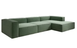 Designer Ecksofa Lesley in Strukturstoff