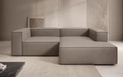 Designer Ecksofa Lesley Mini in Echtleder