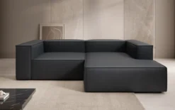 Designer Ecksofa Lesley Mini in Echtleder