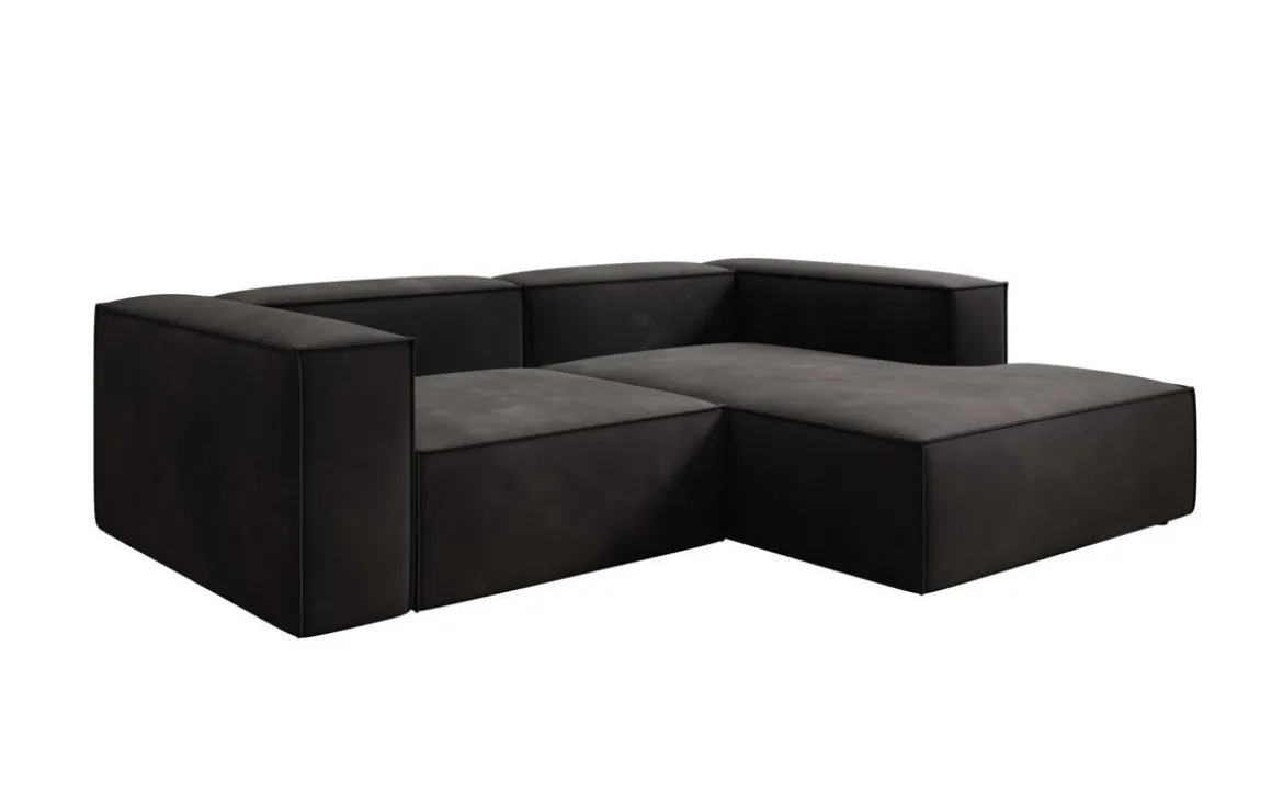 Designer Ecksofa Lesley Mini in Samt