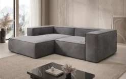 Designer Ecksofa Lesley Mini in Samt