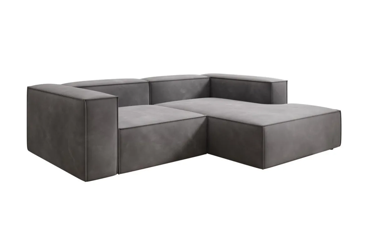 Designer Ecksofa Lesley Mini in Samt